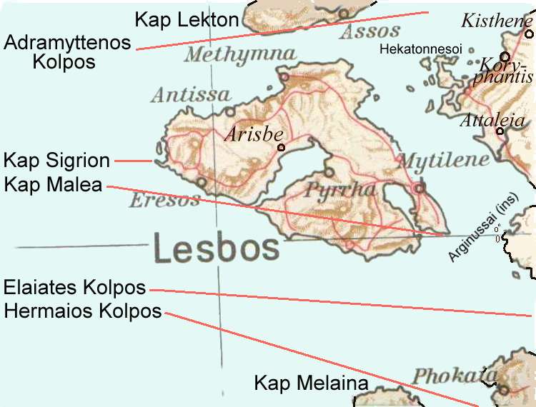 Lesbos, Methymna, Eresos, Mytilene, Assos, Phokaia