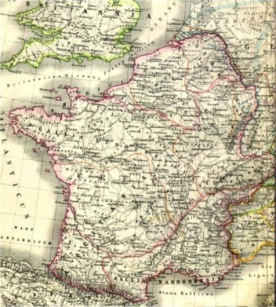 Anklickbare Karte zu Gallien
