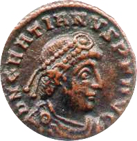 Gratianus mit Diadem, Bronze (Siscia, Kroatien)